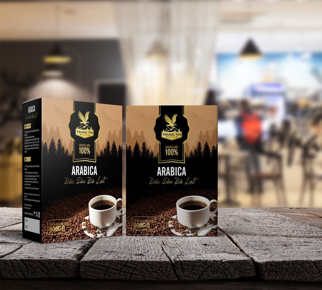 TRUNG TÍN - Dự án sáng tạo mẫu Thiết kế logo và bao bì cà phê Trung Tín